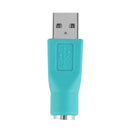 2pcs PS/2 Female to USB Male Adapters Converters for PC Keyboard Mouse Mice
