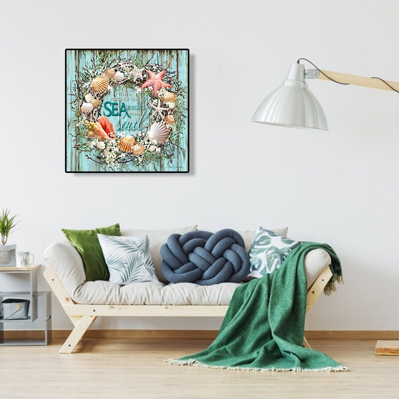 5D DIY Full Drill Diamond Painting Conch Embroidery Mosaic Craft Kit Decor Newly