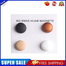 4 Pairs Muslim Scarf Magnet Brooch Clip Women Headscarf Pins (Spray Paint)