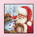 Full Cross Stitch 11CT Santa Snowman Counted Embroidery DIY Christmas Decoration