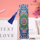 DIY Mandala Special Shaped Diamond Painting Student Leather Tassel Bookmark