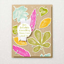 Tree Leaves Metal Cutting Dies + Silicone Stamps Set for Scrapbooking DIY