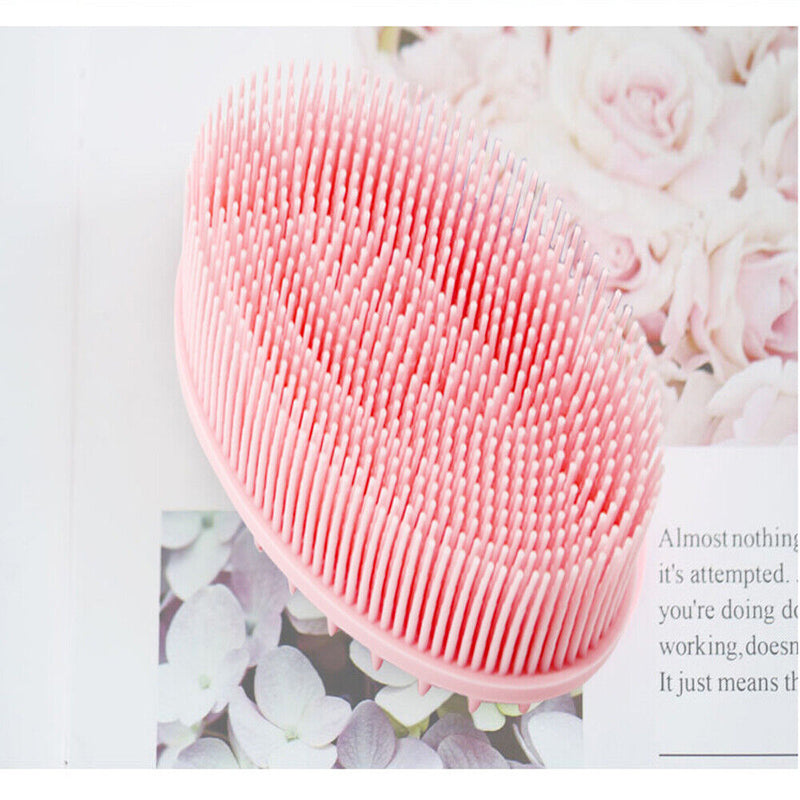 Wet and Dry Scalp Washing Decontamination Exfoliating Skin Cleaning Body Brush