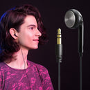 Single Side Wired in Ear Earbud 3.5mm Audio Plug Walkie Talkie Mono Headphone