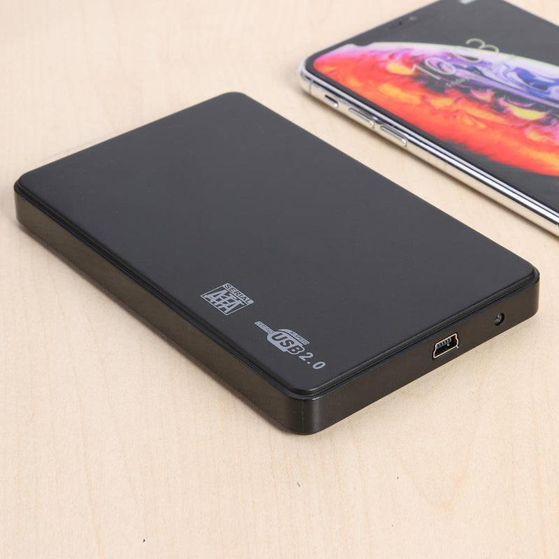 2.5 inch Hard Disk Enclosure SATA USB2.0 Tool Free External Hard Drive SSD Case
