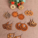 Wooden Wood Earrings Bohemian African Pendant Dangle Earrings Earring Making