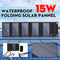 Waterproof Foldable Battery Charger 15W 5V USB Solar Panel Pack for Phone