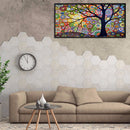 5D Art Diamond Painting DIY Full Round Drill Colorful Tree Mosaic Kit Pictu