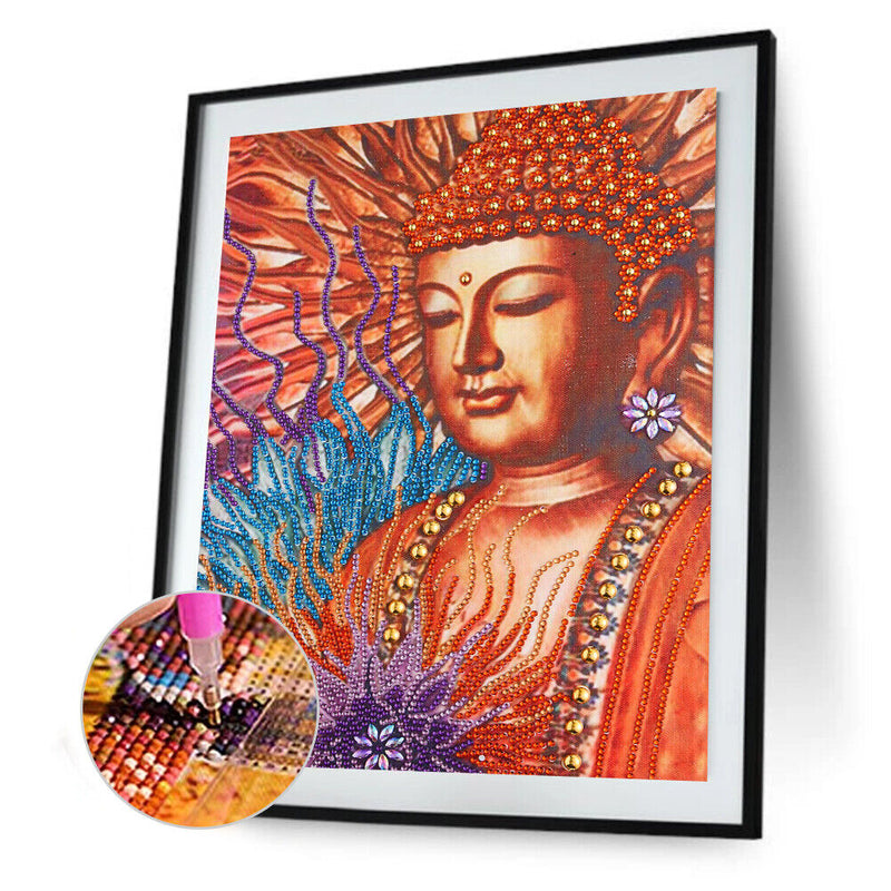 5D DIY Special Shaped Diamond Painting Buddha Mosaic Rhinestone Kit (AK026)