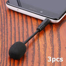 3pcs 3.5mm Plug Mini Flexible Capacitance Microphone Mic for Mobile Phone Laptop