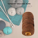 Cotton Rope Twisted String Tapestry Craft Cotton Cord Home Decor (Brown) Newly