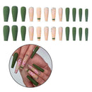 Extra Long False Nails Flower Pattern Pink Nails Ballet Diamonds X4J0