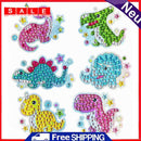 6pcs Phone Cup Book Decor Round DIY Stickers Dinosaur World Diamond Painting Kit