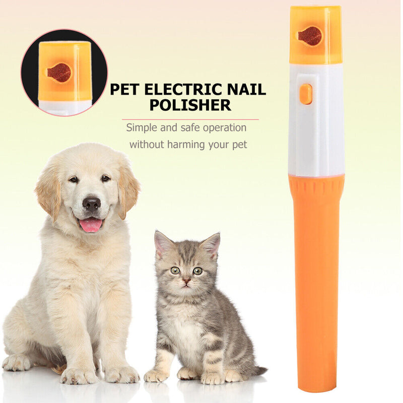 Electric Pet Nail Scissors Grinder Dog Cat Nail Claw Grooming Trimmer Cutters Cl