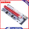 PCI-E 1X to 16x Extender Card Mining Card Adapter Set with 3 Power Ports