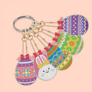 5pcs Diamond Painting DIY Full Special Shaped Easter Keychains Kit (YSK77) Newly