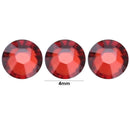 30g 4mm Crystal Rhinestone Acrylic Flat Back DIY Nail Sequins (Red Coffee)