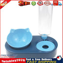 2 in 1 Pet Cat Feeder Bowl Automatic Drinking Water Puppy Bowl (Blue) Newly