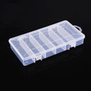 6 Compartments Fishing Lure Plastic Box Portable Kit Storage Case