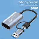 Video Capture Card Live Streaming Game Recording USB 3.0 to HDMI For PS4/5 XBOX