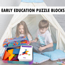 Kids Intelligence Development Variable Tangram Jigsaw Toys Jigsaw Puzzle Wooden Toys