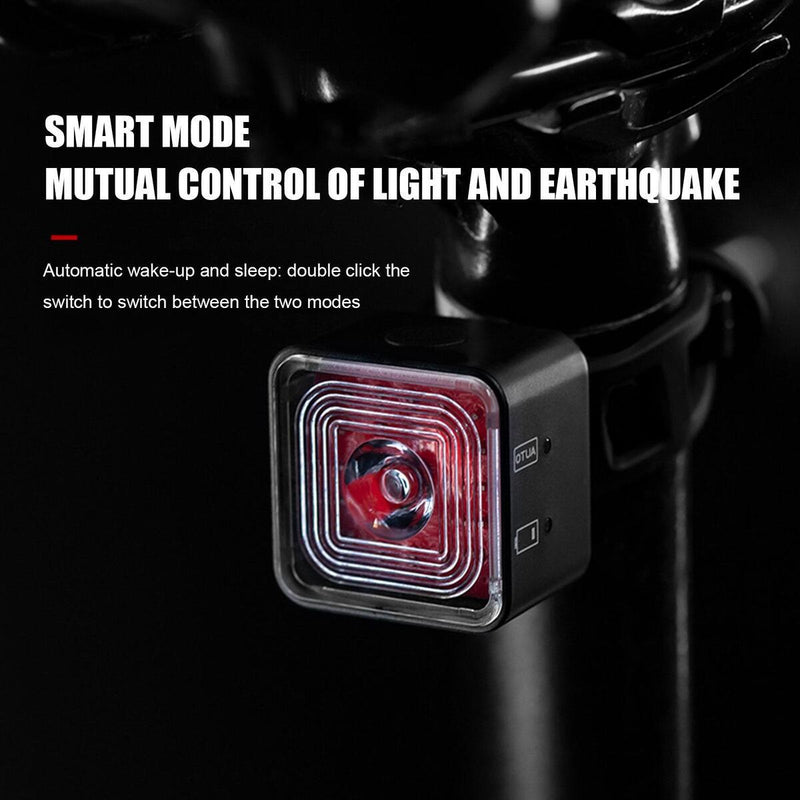Smart Bicycle Tail Rear Light Auto Start Stop Brake IPX6 Waterproof Taillight`