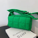 Women Nylon Cotton Soft Shoulder Bag Underarm Bag Flap Small Luxury Clutch Bag