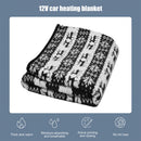 12V Travel Throw Cold Weather Fleece Electric Blanket Portable for Car 145x100cm