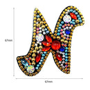 DIY Key Chain Diamond Painting Letters Women Bag Keyring Pendant Gift (N) Newly