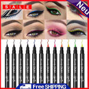 12pcs Liquid Eyeliner Pens, Waterproof, Durable, Cosmetic, Makeup-Too