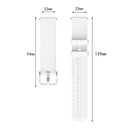 22mm Silicone Strap for Amazfit GTR 3/GTR 3 PRO Watch Band Bracelet (White)