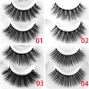 Fluffy Handmade 5D Mink Hair Eye Lashes Extension Thick Cross False Eyelashes