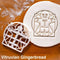Vitruvian Happy Zombie Cookie Embosser Mold Biscuit Mold Halloween Christmas