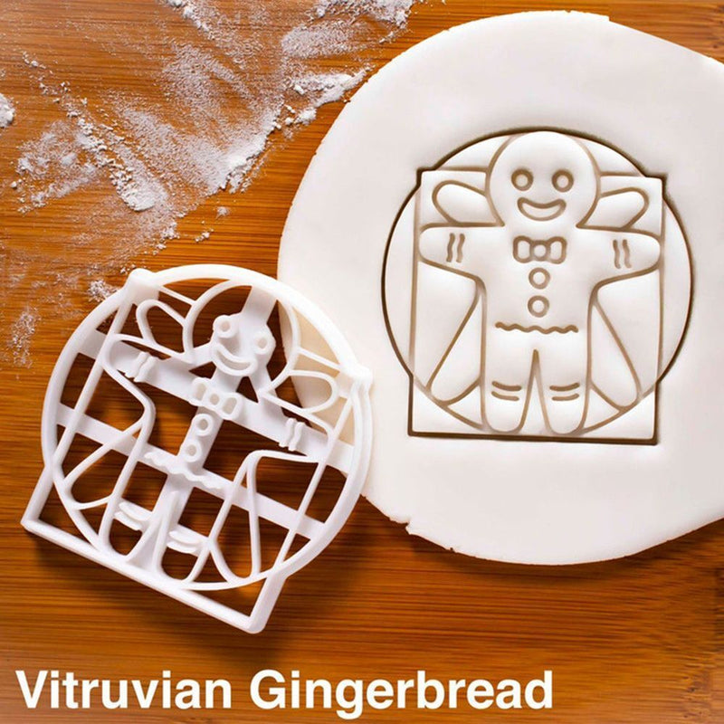 Vitruvian Happy Zombie Cookie Embosser Mold Biscuit Mold Halloween Christmas