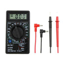 DT 830B LCD Voltmeter Ammeter Ohm Digital Multi meter & Electric Leads H9O6
