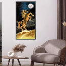 Golden Horse Full Round Diamond Painting DIY Mosaic Pictures Kit Home Decor Gift