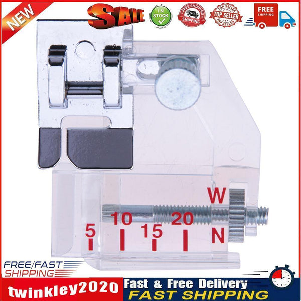 Adjustable Bias Binder Presser Foot Binding Feet Sewing Machine Attachment Newly