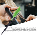 Hair Pointed Tail Comb Salon Hairdressing Teasing Curly Hair Brush (Green) Newly