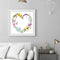 Flower Love Garland Oil Paint By Numbers Kits Picture Wall DIY Home Decor