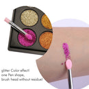Silicone Lip Brush Portable Makeup Reusable Facial Mud Mixing Brush (Pink)