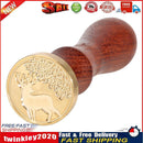 Animal Pattern Fire Painting Stamp Wax Seal for Stamping Envelope Card (C) Newly