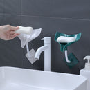 Fish Tail Adjustable Punch-free Soap Box Drain Rack Soap Holder Sponge Holder