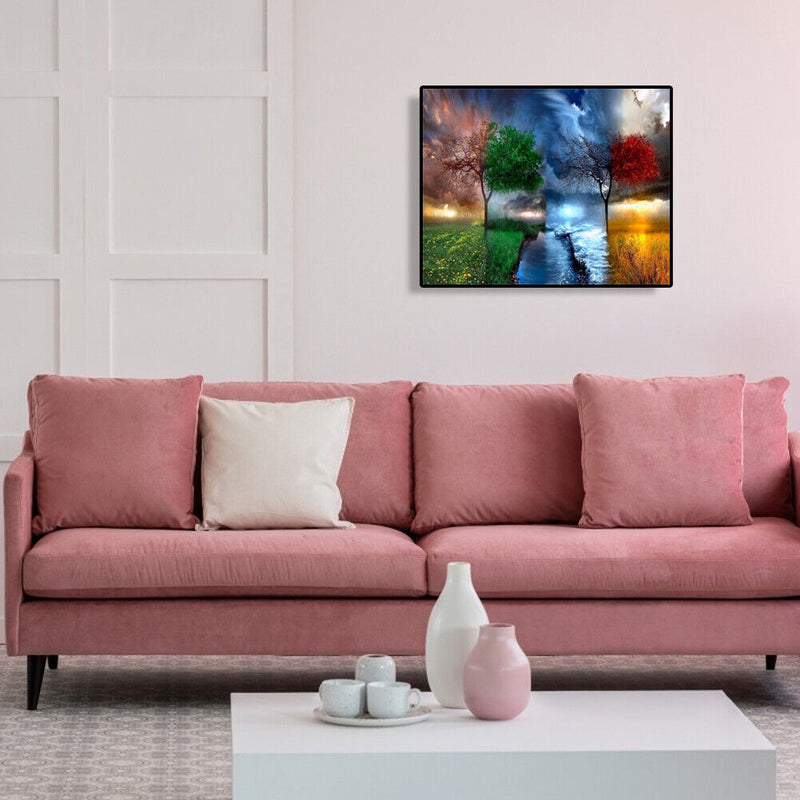 40x50cm Four Seasons DIY Oil Painting By Numbers Acrylic Paints On Canvas