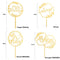 Dessert Sticks DIY Cupcake Decor Cake Topper Always Mr&Mrs Happy Birthday