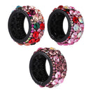 Plastic Mini Claw Ring Hair Clip Headband Ponytail Holder Crystal Hairband