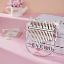 17 Key Crystal Transparent Kalimba Acrylic Thumb Piano Musical (Deer) Newly