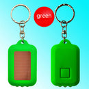 Mini Portable Solar 3 LED Light Keychain Camping Torch Flashlight (Green) Newly