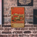 Square Iron Painting Farm Vehicle Metal Sign Plaque Wall Posters Painting