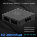 RGB Converter 5V 3Pin ARGB Light to 12V 4Pin RGB Light Transfer Fan Converter