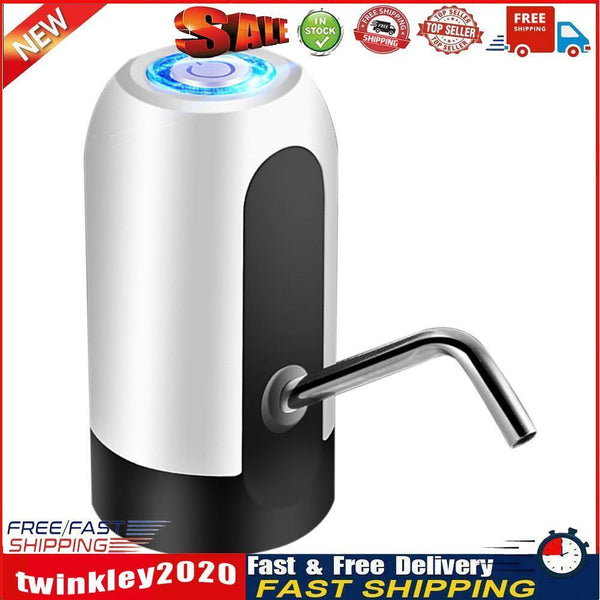 Automatic Portable USB Rechargeable Electric Water Pump Dispenser (White) Newly